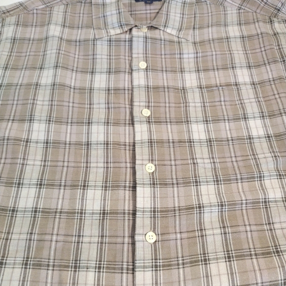 MEN'S Club Room Charter Club Short Sleeve Button Down Plaid Shirt Extra … - Picture 4 of 9